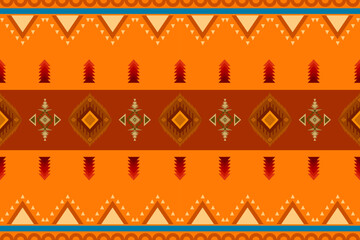 Ikat ethnic geometric abstract embroidery oriental traditional seamless pattern. Native geometry decorative design for fabric, clothing, wallpaper, background, interior, decoration, illustration
