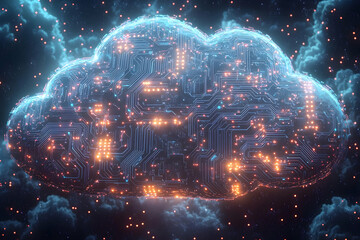 Blurred Cubes and Light Streaks in Abstract Digital Art