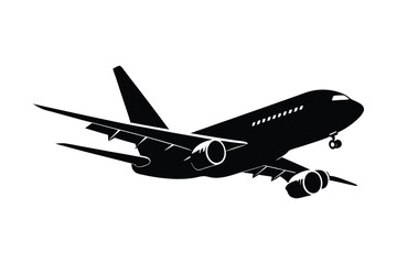 Airbus silhouette art illustration.eps