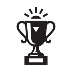 Celebration Trophy vector, silhouette, illustration 