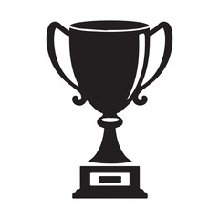 Celebration Trophy vector, silhouette, illustration 