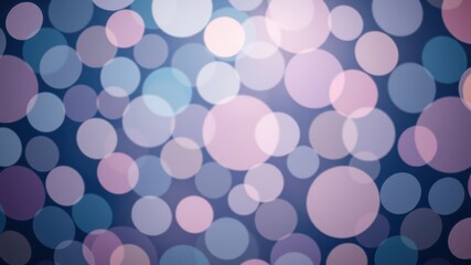 Abstract Background of Soft Pastel Circles and Blurry Lights