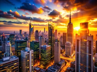 Stunning High-Resolution Cityscape Background Image with Deep Depth of Field