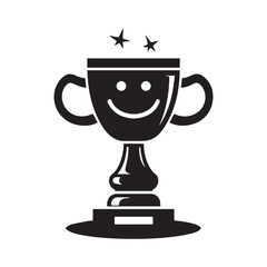 Celebration Trophy vector, silhouette, illustration 