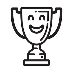 Celebration Trophy vector, silhouette, illustration 