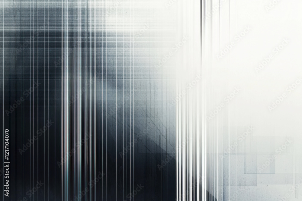 Poster scandinavian gradient pattern in soft white to dark gray with minimalist lines, showcasing modern de