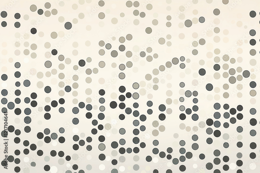 Poster scandinavian minimalist pattern featuring soft neutral dots on a clean beige background showcasing m