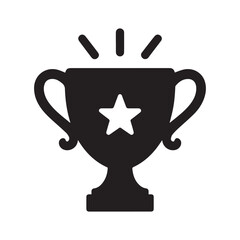Celebration Trophy vector, silhouette, illustration 
