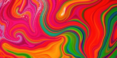 Obraz premium Abstract Swirling Vibrant Hues A Dynamic and Energetic Color Pattern