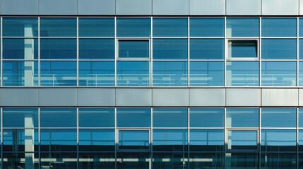 Fototapeta premium Modern office building concept close up in sunlight