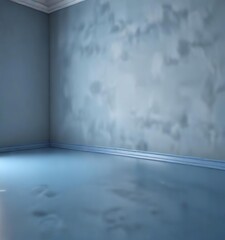 Fototapeta premium Aesthetic blue color scheme with blurred edges creating a sense of depth, ideal for interior design or brand visual identity, bokeh, brand visual identity, clean aesthetic