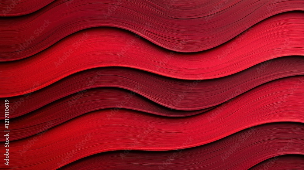 Poster smooth red waves texture background for design and decoration