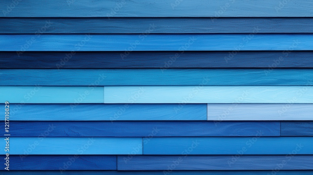 Poster blue wooden planks arranged in a textured pattern for design use