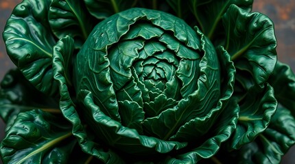 Obraz premium cabbage leaf