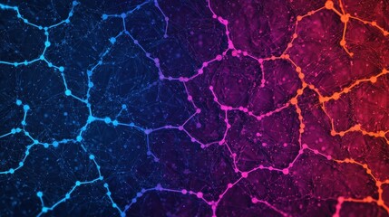 Obraz premium Abstract Geometry with Colorful Connections and Network Patterns