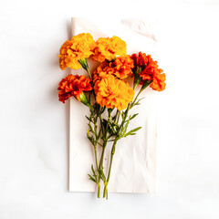 Eye-Catching Marigold Seed Packet..