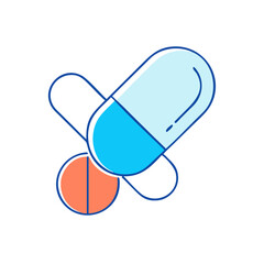 capsule icon, capsule vector illustration-simple illustration of capsule, perfect for capsule logos and icons