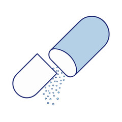 capsule with powder icon, capsule with powder vector illustration-simple illustration of capsule with powder, perfect for capsule with powder logos and icons
