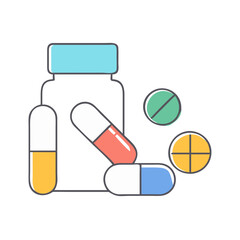 generic drug icon, generic drug vector illustration-simple illustration of generic drug, perfect for generic drug logos and icons