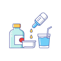 over the counter medicine icon, over the counter medicine vector illustration-simple illustration of over the counter medicine, perfect for over the counter medicine logos and icons