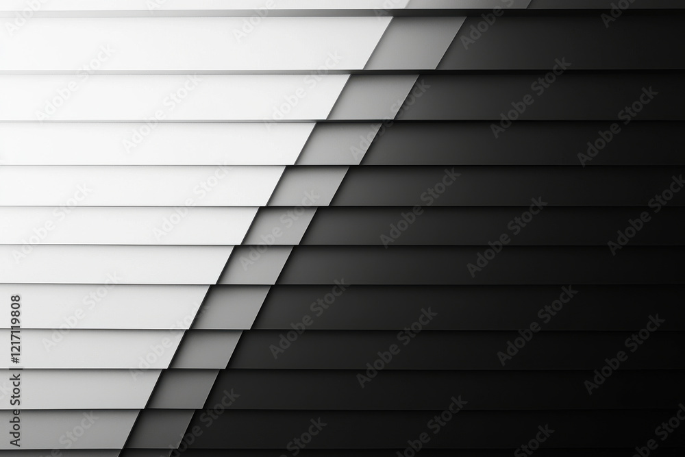 Poster monochrome gradient pattern showcasing a sleek transition from light gray to charcoal black with mod