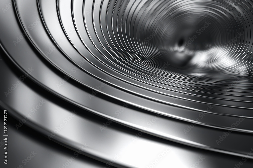 Poster sleek metallic gradient background with smooth polished design in high depth of field