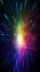 digital technology rainbow color abstract aurora poster background