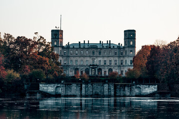 Saint Petersburg, Russia, Gatchina Palace Museum with Beautiful Large Park