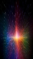 digital technology rainbow color abstract aurora poster background