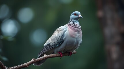 Fototapeta premium pigeon on a tree