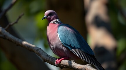Obraz premium pigeon on a tree