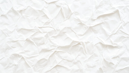 Obraz premium Blank white crumpled and creased paper poster The texture of white paper is crumpled. Background for various purposes.