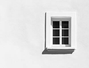White background with window shadow, minimalist style, stock photo. 