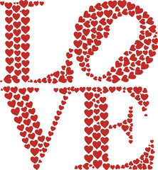 valentines day typography vector illustration