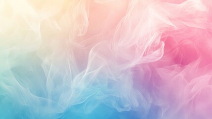 Fototapeta premium Abstract pastel rainbow swirls, flowing fabric texture background.