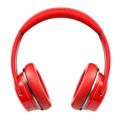 Red wireless headphones designed for high quality audio experience and comfort