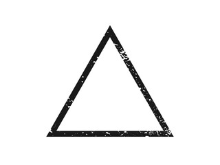 Grunge border in triangle form