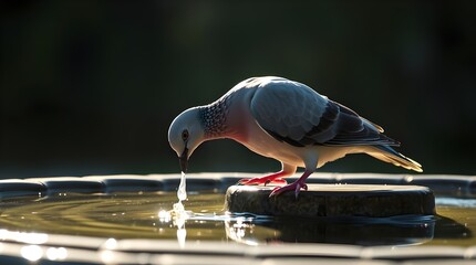 Fototapeta premium bird on a post