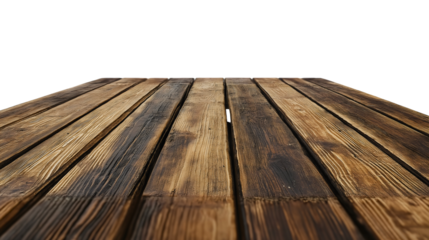 Rustic Wooden Plank Table Top with Natural Grain and Warm Tones for Home Decor