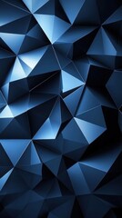 Fototapeta premium Abstract blue polygonal geometric pattern background