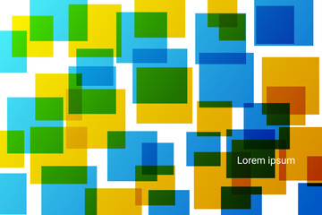 Blue And Yellow Geometric Background. Technology Wallpaper. Abstract Business Banner. Vector Illustration