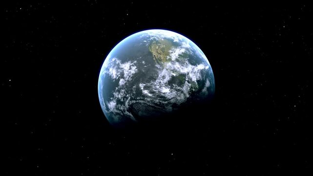 California State Map Zoom (USA) from Space to Earth with Nametag and Pin