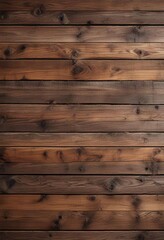 Fototapeta premium Close-up of weathered wooden boards with rich brown hues, vintage, carpenter