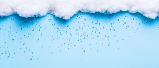 Fototapeta premium Natural clouds in the water cycle, collecting moisture, creating rainfall, and sustaining Earth's ecosystems and natural environments