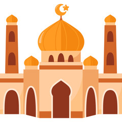Mosque building vector illustration
