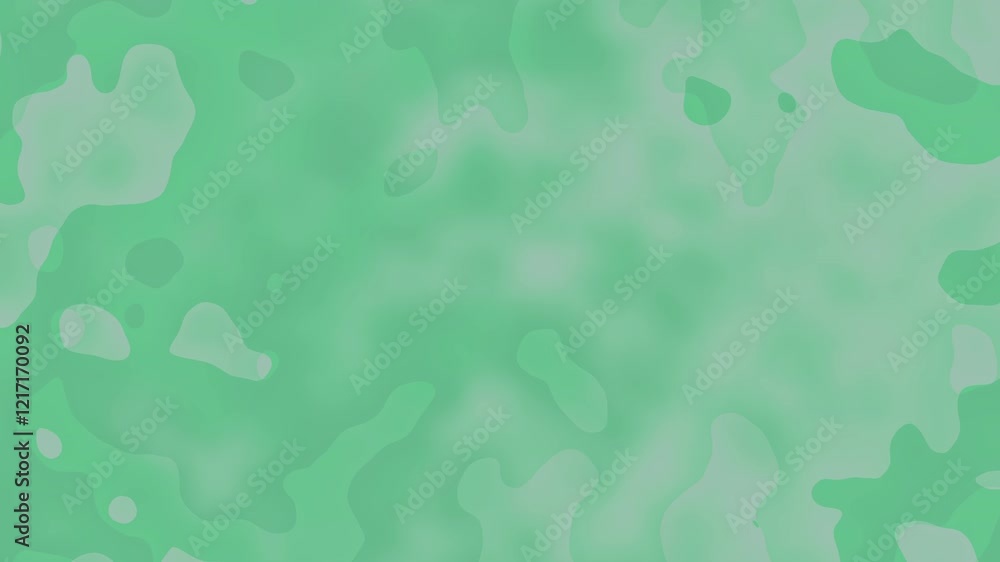 Poster abstract animation with subtle movement of pastel green shades creating a calming and serene visual 
