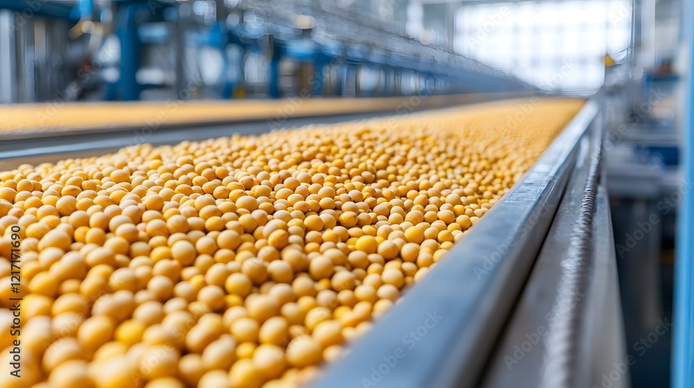 Aufkleber efficient soybean oil production at modern factory assembly line with advanced extraction techniques