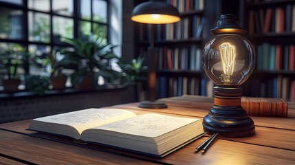 Hand-Drawn Sketchy Doodles on Open Book with Warm Lighting