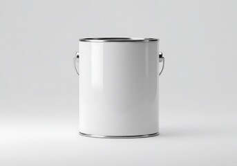 Glossy paint can mockup template for branding and mock up, 3d render illustration
