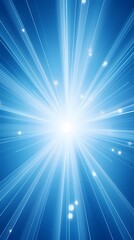 Fototapeta premium digital technology blue luminous rays poster background